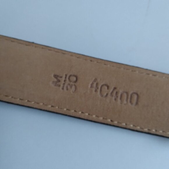 Leather Western Belt NWT Brown Reptile Print Silver Toned Hardware. Giftable! - Picture 6 of 9